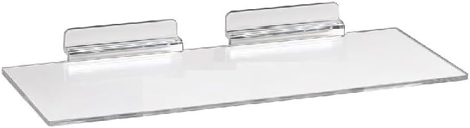 N N’icePackaging – 1 Qty – 6" x12" Acrylic Slatwall Display Shelf – for Stores/Sales/Showcase/Merchandise/Bargain Items/Candy